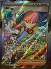 Ortega Pokemon Obsidian Flames Ultra Raro Arte Completo Entrenador Holo 219/197