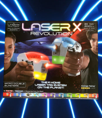 New Laser X Revolution Blaster Laser Tag Game 2 Player Pack Set 200  Range