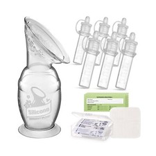 haakaa Manual Breast Pump 5oz/150ml  Silicone Colostrum Collector Kit Ready-...