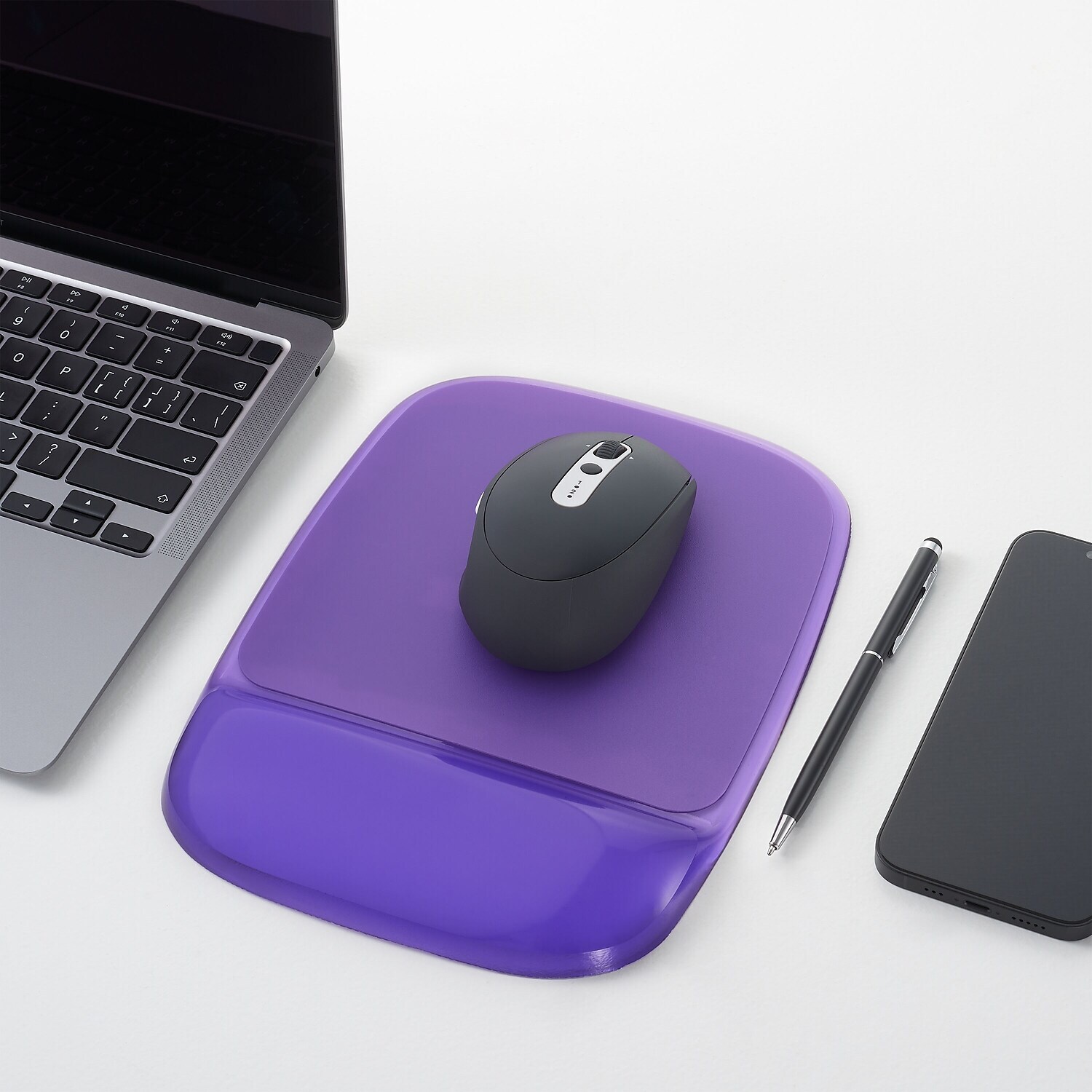 Staples Gel Mouse Pad/Wrist Rest Combo Purple (18265) 811731