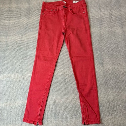 Rag & Bone Women's Zipper Jeans Size 27 Light Red Pants Casual - Picture 7 of 13