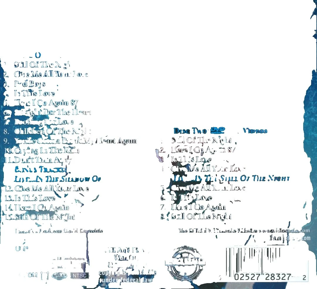 Geffen Whitesnake Music CDs