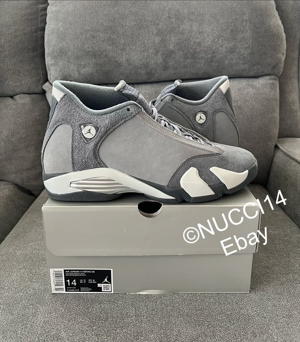Size 14 - Air Jordan 14 Retro Flint Grey for sale online | eBay