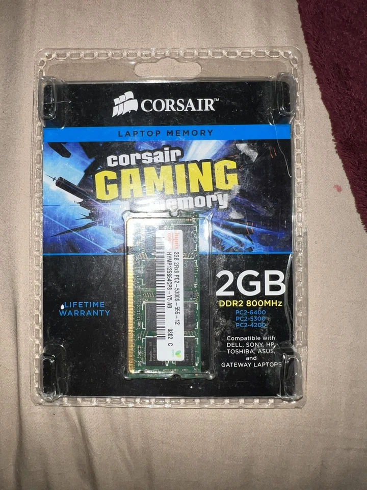 Corsair 2 GB DDR2 SODIMM 800MHZ Gaming Memory (CGM2X2GS800) - Image 3 of 3
