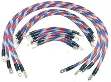# 2 Awg HD Golf Cart Battery Cable 13 pc PATRIOT BRAIDED TXT E-Z-GO Set USA MADE