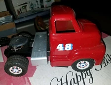 Vintage Custom Dunwell Truck Cab Steel Scoop Hood Dually wheels #48