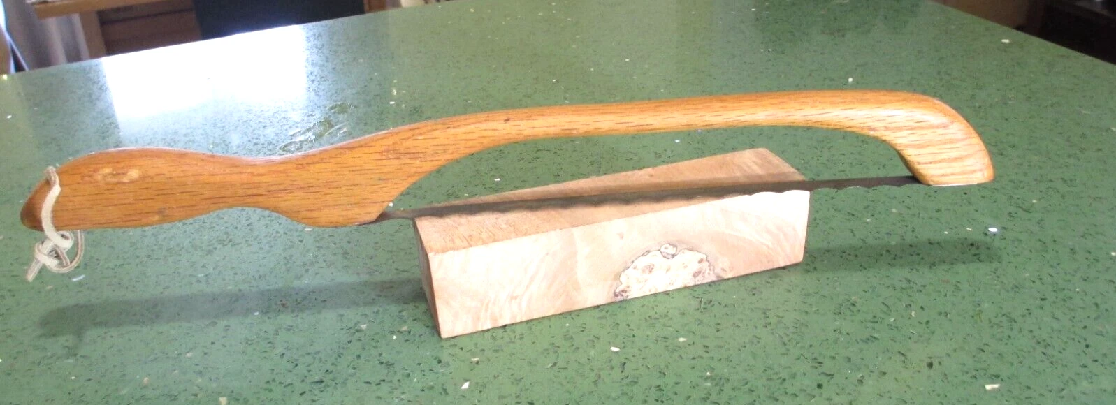 Bow Bread Knife 16” Serrated Wooden Handle Slicer for Artisan Bread & Bagels