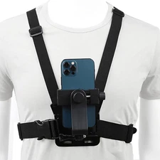 Mobile Phone Chest Mount Harness Strap Holder for iPhone Samsung Gopro 13 12 11