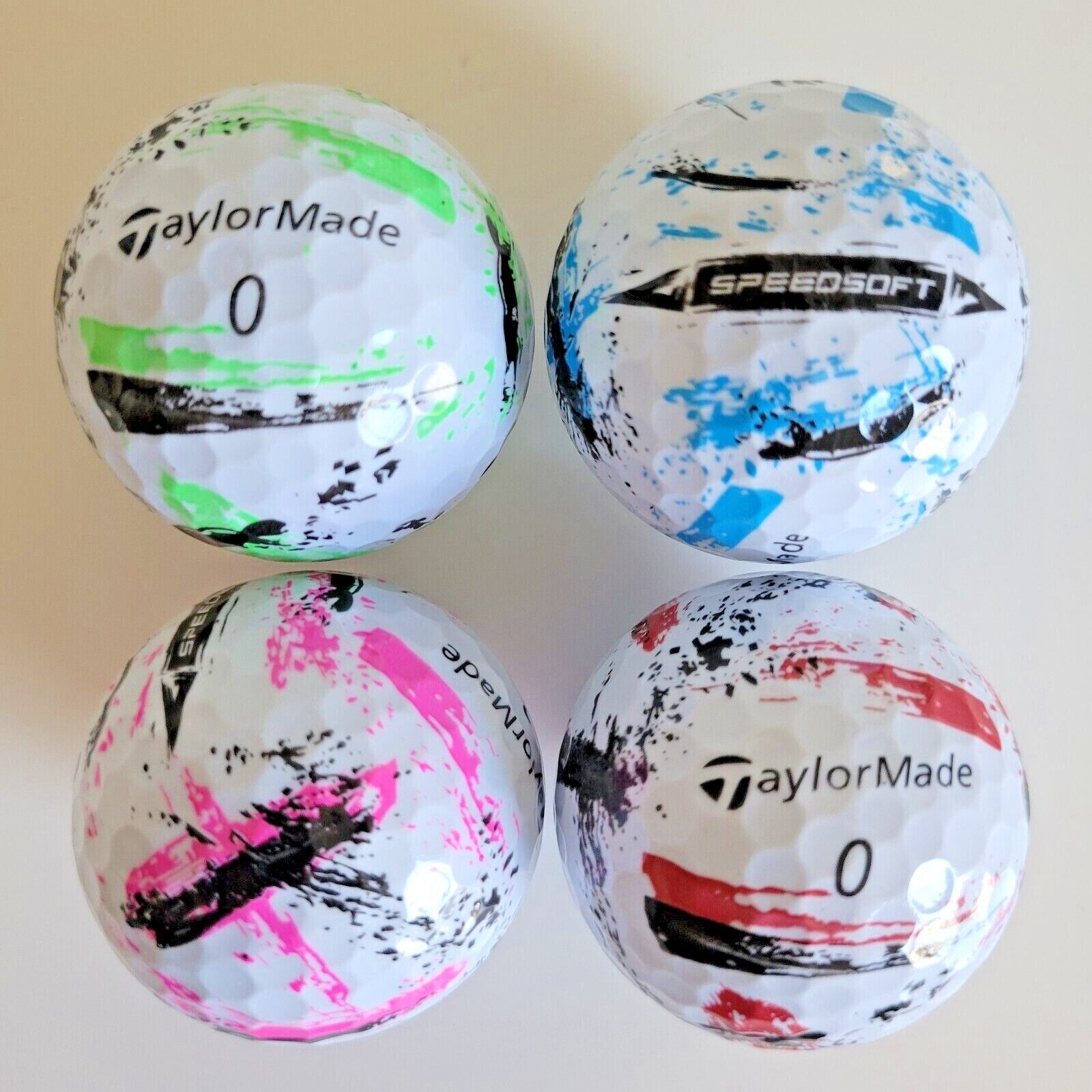 TaylorMade 2024 SpeedSoft INK Blue Green Red Pink New Golf Balls