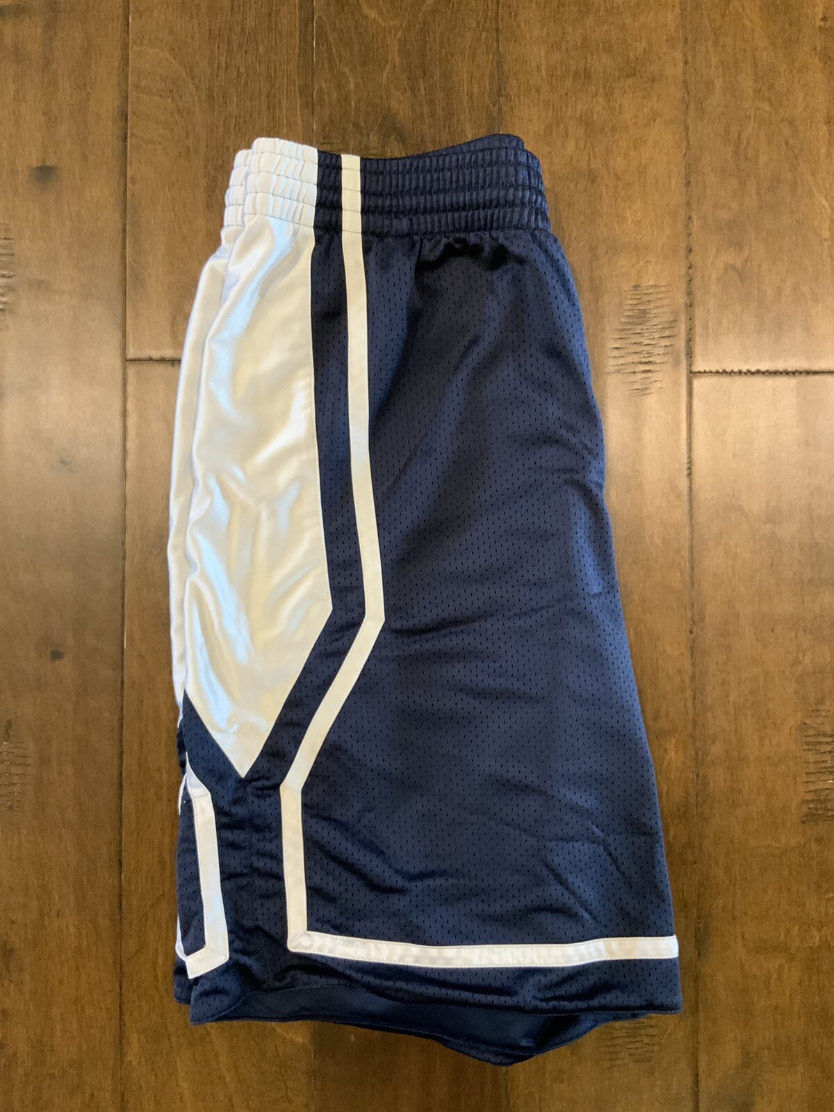 Retro Nike Basketball Shorts Navy Blue Size Large Gem