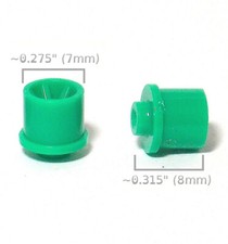 2pc BTO Newly Made Aurora AFX Magnatraction HO Slot Car Rear Wheels 8719 Green 