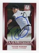 SIGNED BASEBALL CARD AUTO CHICAGO WHITE SOX TYLER DANISH 2013 PANINI ELITE #20