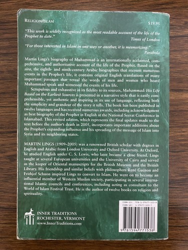 Muhammad : His Life Based on the Earliest Sources by Martin Lings 2006 - Picture 3 of 3