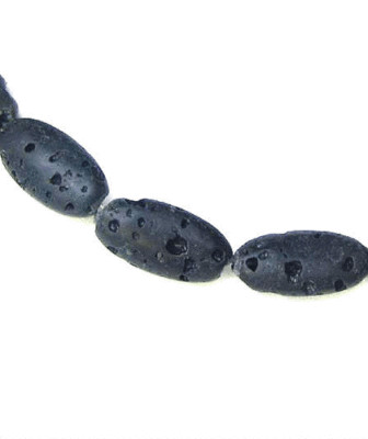 3 Dawn of Creation Lava 25x12mm Oval Beads 8719