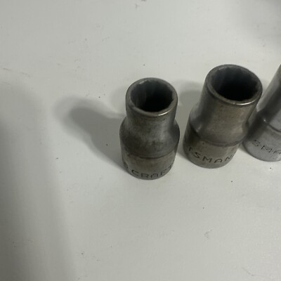 Vintage Craftsman Socket 12 Point -V- Series 15/16, 11/16, 5/8, 9