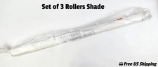 Manual Roller Shade White 44" Wide Replacement Only Set of 3