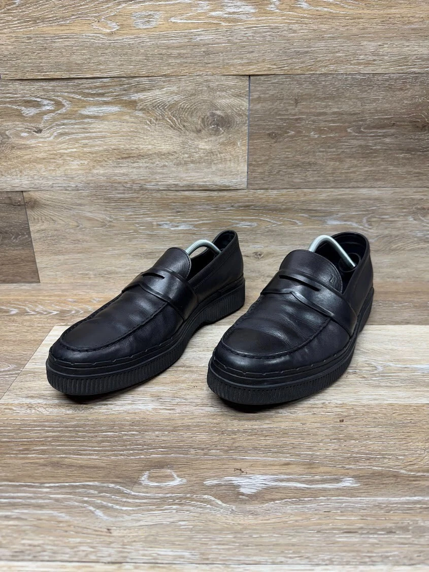 TOD’S Mocassini Tod's Penny in pelle nera da uomo taglia 10 5