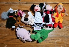 Disney Store Vintage Beanie Dolls Plush Lot Of 8 Toy Story Mulan Red Queen New