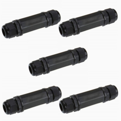 Anmbest 5pcs M22z Shielded Rj45 Waterproof Cat5/5e/6 8p8c Connector Ip67