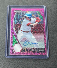 2021 Panini Prizm Draft Picks Jordan Viars Pink Velocity Prizm Auto