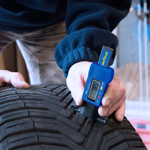 Goodyear Digital Tyre Tread Depth Gauge Measuring Tool Car Van Trucks