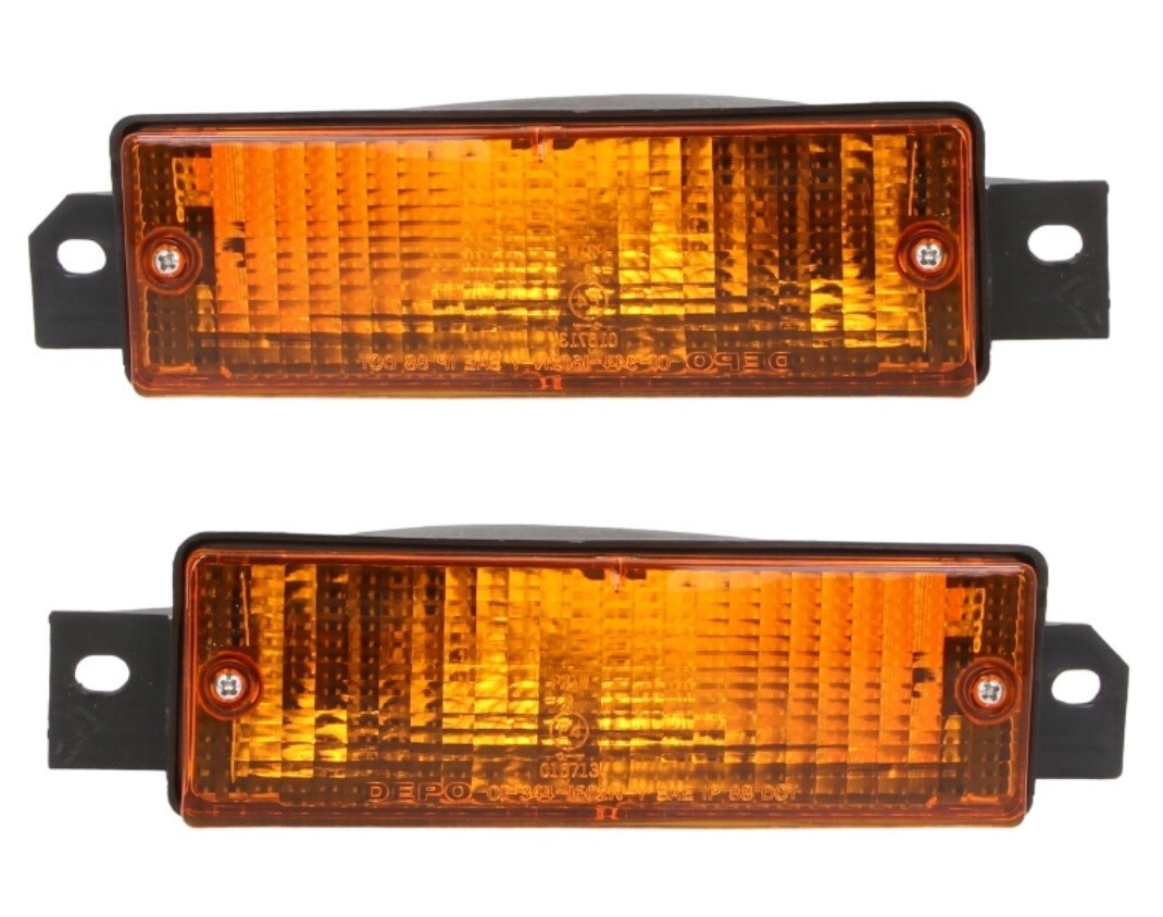 Kit clignotants orange anti-buée pour pare-chocs avant BMW E30