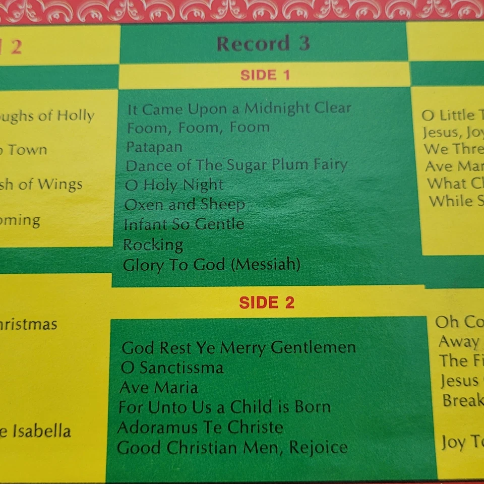 Vintage Christmas At The Fireside Longines Symponette's  4 LP Box Set Vinyl VTG - Image 4 of 4