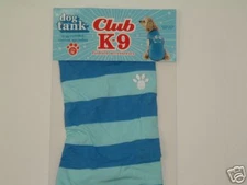 Club K9 Fashion Acces Stretchable Dog Tank BlueStrip SM