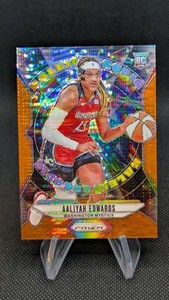 2024 Panini Prizm WNBA Kaleidoscopic Aaliyah Edwards Orange Pulsar #'d /75 RC