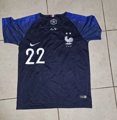 Maillot Foot Taille 28 France HERNANDEZ 22 Environ 14 Ans - Photo 1/2