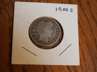 `1900 S Barber Quarter, good condition, 90 % silver