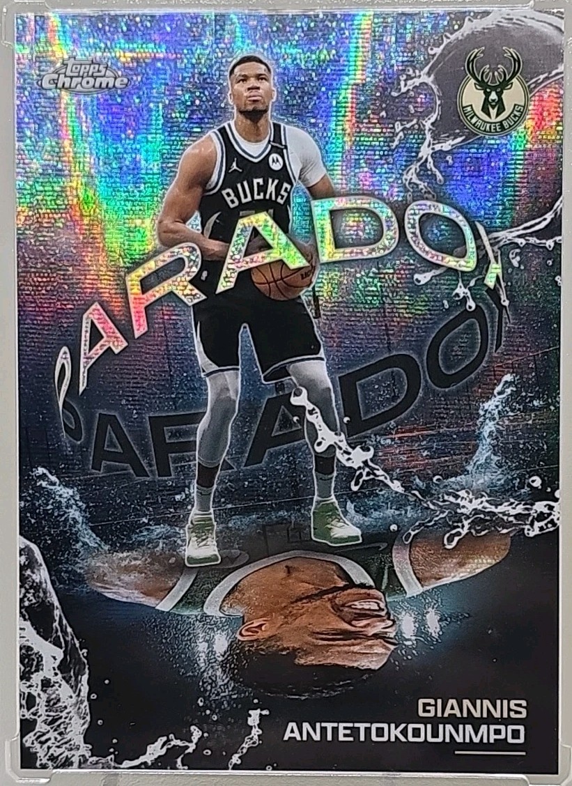 2025-26 Topps Chrome GIANNIS ANTETOKOUNMPO Paradox #PX-10 Case Hit BUCKS SP