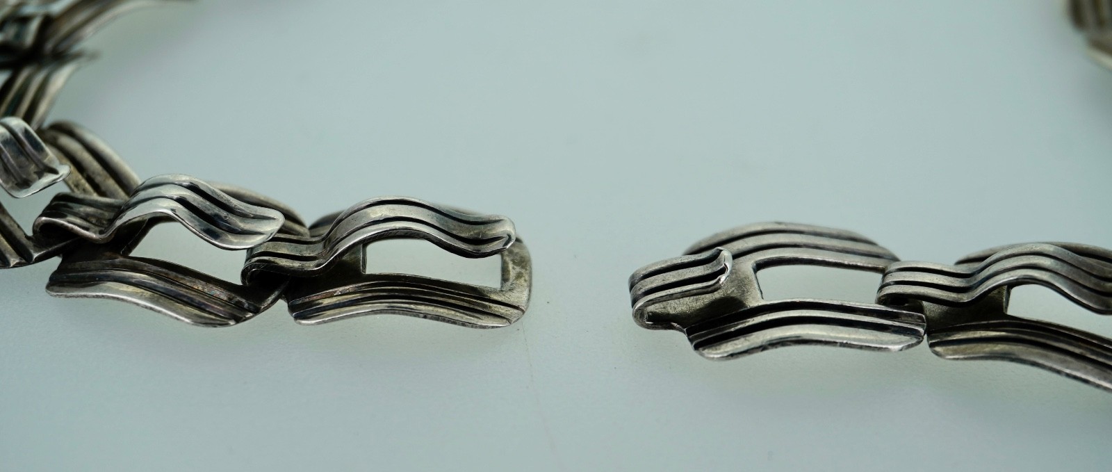 Mexican Sterling Silver Interchangeable Link Brac… - image 11