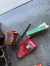 4pc Vintage Musical Instrument Lot - Autoharp Concertina Suzuki Melodion Piccolo