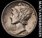 1942 Silver Mercury Dime - Scarce  Better Date  No Reserve  #K1920