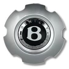 Buje de tapa central de rueda Bentley para Continental GT6 C877 C8772 166 mm plateado negro
