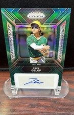 2024 Panini Prizm - Sensational Signatures Zack Gelof #SS-ZG Green Prizm(AU, RC)