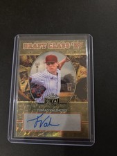Marketplace image: 2026 Leaf Metal Draft Tomas Valincius Draft Class 27 Gold Superfractor Auto 1/1
