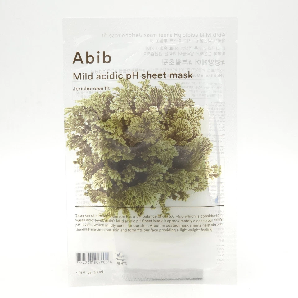 Abib Mild Acidic pH Sheet Mask Jericho Rose Fit 30ml x 10ea Moisture K-Beauty - Image 3 of 4