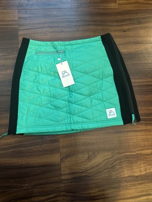 Wild Woods Alpina Green Puffy Skirt Size XL, NWT! Perfect Hiking Skirt, Zip