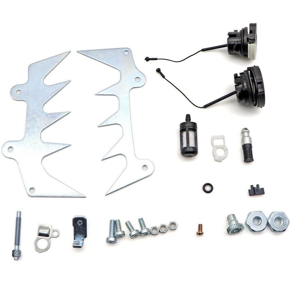 Spike Felling Dog Chain Adjuster Set Fuel Filter Gas Cap Kit Oil Filter Parts