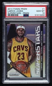 2014-15 Panini Prizm Superstars LeBron James #1 PSA 10 GEM MT