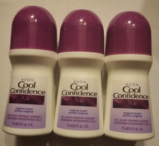 Avon Cool Confidence Original Roll-On Antiperspirant Deodorant 3 pack 2.6 oz eac