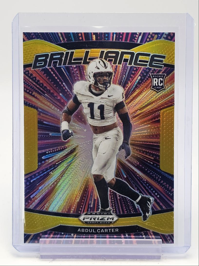 ABDUL CARTER 2025 PANINI PRIZM DRAFT ROOKIE BRILLIANCE GOLD RC /10 Q4961