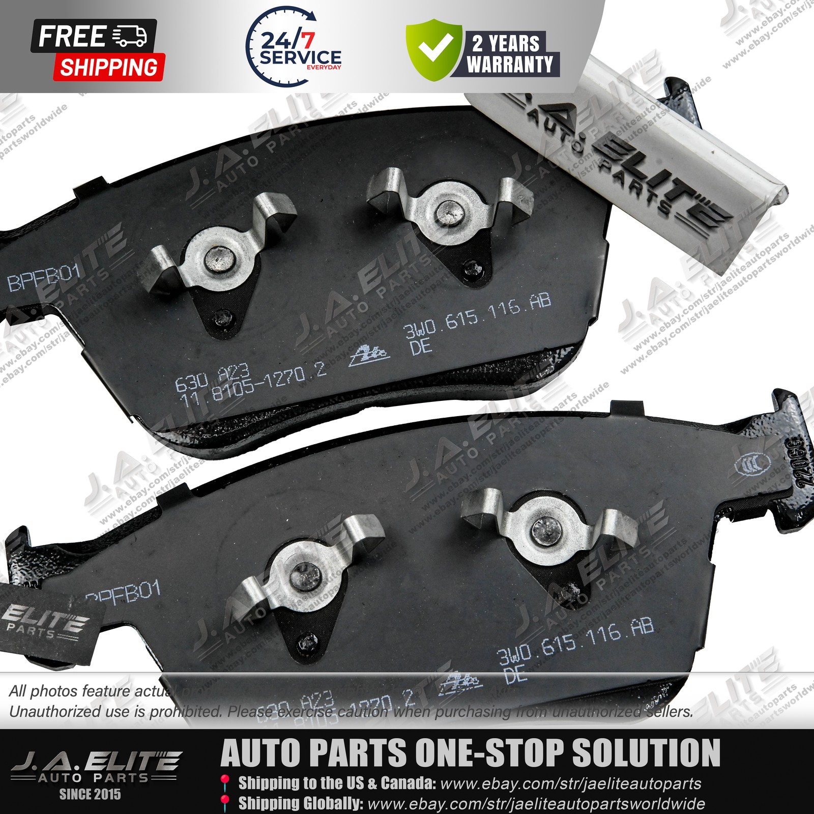 Bentley Continental GT 2006 Front Brake pad kits Set P/N 3W0698151AA
