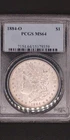 1884 O United States Morgan Silver Dollar PCGS MS 64 New Orleans Mint