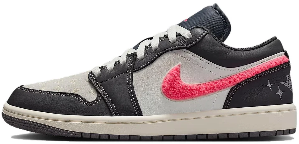 Jordan 1 SE Low Light Graphite Hot Punch W