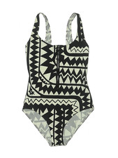 Eres one piece geometric front zip bathing suit Sz. 8