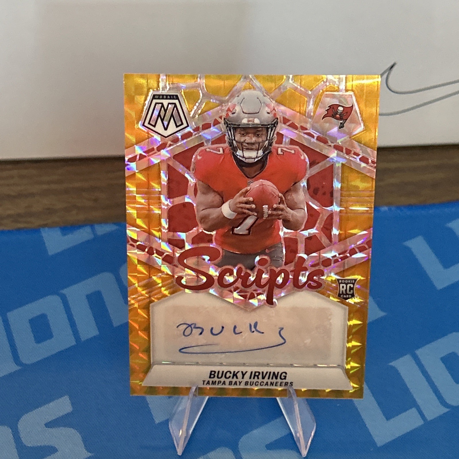 Bucky Irving Rookie Scripts Gold Auto 10/10 2024 Panini Mosaic RC 🏴‍☠️ 🔥