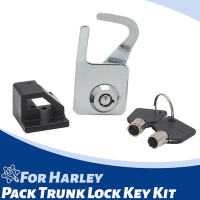 Chrome Tour-Pak Pack Trunk Lock Key Kit For Harley Touring Electra Glide 1993-13